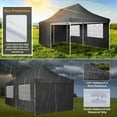 thumbnail image 7 of SANOPY 10'x20' Ez Pop up Canopy Party Tent with 6 Sidewalls, Waterproof and Sun Shelter Heavy Duty Canopy for Market with Carry Bag, Gray, 7 of 7