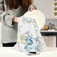 thumbnail image 3 of Watercolor Bunny Bike Kitchen Tea Towels Set of 4 Absorbent Hand Dish Towels, Easter Basket Eggs Dishcloths Lint-Free 18x28 Inch Fast Drying for Cooking Baking Home Clean, 3 of 7