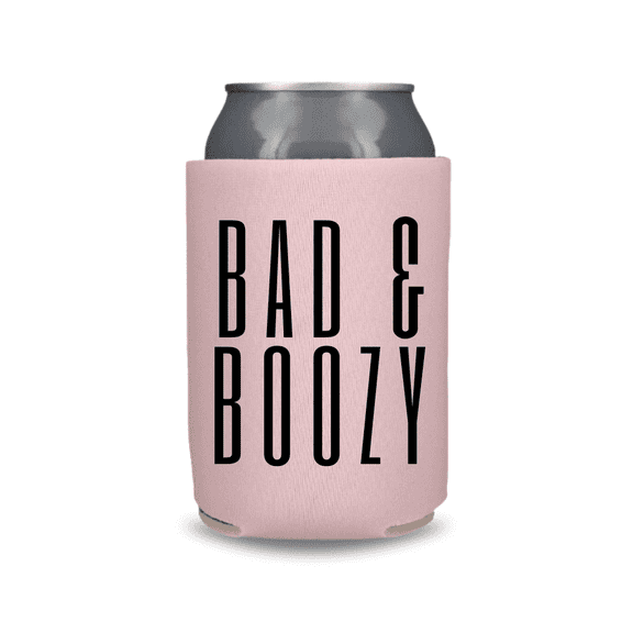 Bad and Boozy, Bachelorette Party Can Coolers, Wedding Can Coolers, Wedding Coolies, Bachelorette Party Gifts