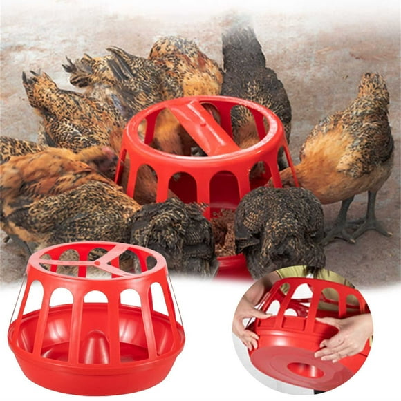 Boreal Craft Chicken Feeder Untippable Food Trough For Chickens Round Feeding Device For Home Use Upside down Suet Feeders for Birds Squirrel Squirrel Feeders for Trees Tail Prop Suet Feeder Snowman