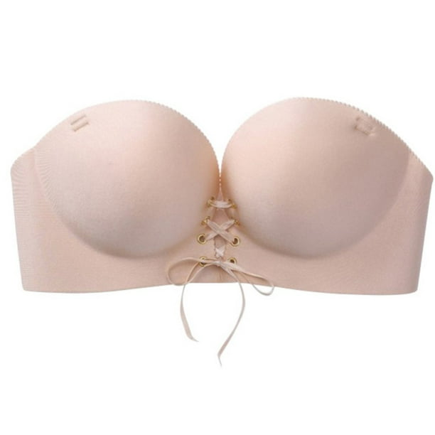 CBT Girls Sexy Bralette Underwear Silicone Invisible Push Up Bra