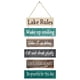 thumbnail image 1 of Decoración de pared inspiradora para el baño de la oficina, letrero de madera rústico colgante con motivación para colgar en la pared, 1 of 6