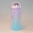 thumbnail image 4 of Visland 2000ml Water Bottle Scale Marker Leakproof Plastic Gradient Colours Drink Jug for Office, 4 of 7