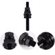 thumbnail image 2 of Juego de tope de pinza roscada ajustable 5C apto para mandril de torno, fresadora y CNC (negro), 2 of 5