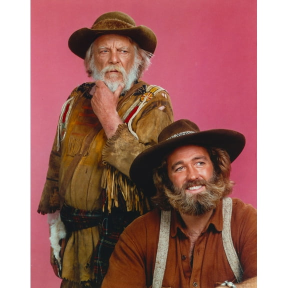 Denver Pyle Portrait in Brown Jacket with a Guy Photo Print (8 x 10)