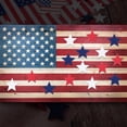 thumbnail image 6 of Holzlrgus Patriotic Star Ornaments Navy Blue Red White Wood Decoration, Set of 60, 2.39 oz, 6 of 7