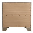 thumbnail image 5 of Modern Silver Champagne Bedside Table - 28"H x 28"W x 17"D, 2 Drawers, Mirrored Wood & Glass, No Assembly Required, Perfect for Bedroom Decor, 5 of 6