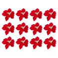 thumbnail image 1 of MesaSe 12Pcs Christmas Tree Red Artifical Flower Decorations, 1 of 10