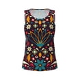 thumbnail image 4 of Haiem Colorful Mexican2 Workout Tank Tops for Women, Athletic Sports Slim-Fit Tank Tops, Compression Sleeveless Dry Fit Shirts,Athletic Shirt-Small, 4 of 9