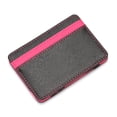 thumbnail image 1 of Cartera mágica para hombre, tarjetero creativo de PU, tarjetero de moda, tarjetero con patrón cruzado, 1 of 4