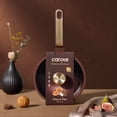 thumbnail image 3 of Carote 3QT Ceramic Nonstick Saucepan with Lid, Induction Compatible, Easy to Clean, Burgundy Red, 3 of 8