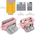 thumbnail image 2 of Estuche escolar rosa MACHAO de gran capacidad para niñas niños y estudiantes, 2 of 4