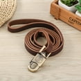 thumbnail image 5 of Genuine Leather Dog Leash 6FT x 3/4", Heavy-Duty Strong Soft Pet Leash with Sturdy Heavy Duty Clip, Comfortable for Training Walking Small Medium Large Dogs, 5 of 5