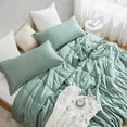 thumbnail image 3 of Coma Inducer Cool as a Cucumber - ® Cooling Comforter Set - Iceberg Green Oversized Queen, 3 of 5