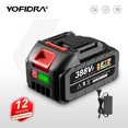 thumbnail image 2 of Batería recargable de iones de litio Yofidra de 7500 mAh a 22 500 mAh, herramienta eléctrica de alta capacidad, batería de repuesto para taladro, llave, herramienta sopladora, 2 of 5