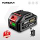 thumbnail image 2 of Batería recargable de iones de litio Yofidra de 7500 mAh a 22 500 mAh, herramienta eléctrica de alta capacidad, batería de repuesto para taladro, llave, herramienta sopladora, 2 of 5