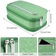 thumbnail image 3 of EGNMCR Pencil Case, Pencil Pouch Pencil Box Large-capacity Multi-function Pencil Case Three-layer Pencil Case Stationery Box Primary School Student Pencil Bag Storage Bag Pencil Case pencil storage, 3 of 9