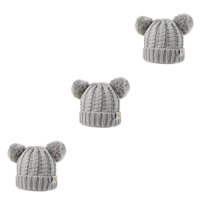 Gorro con bolas de pompones Sonducket Tocado a la moda Orejeras plegables Lana Gary Type1 NO1