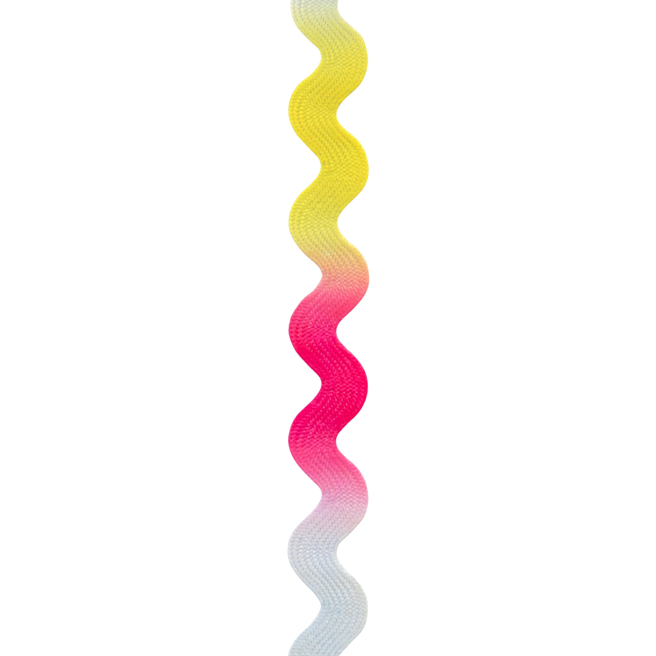 (2 pack) Wrights Rick Rack, Pastel Rainbow, 5/8" Jumbo Braided Printed Rick Rack For Sewing And Crafts, 2.5 Yards, 1 Each