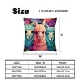 thumbnail image 5 of Alpaca Velvet Throw Pillow Covers Set of 2 - 16x16, 18x18, 20x20 Inches - Unique Patterns for Bed, Chair for Various Occasions, 5 of 6