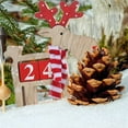 thumbnail image 4 of Christmas Decorations Three Dimensional Calendar Wooden Ornaments Countdown, 4 of 6