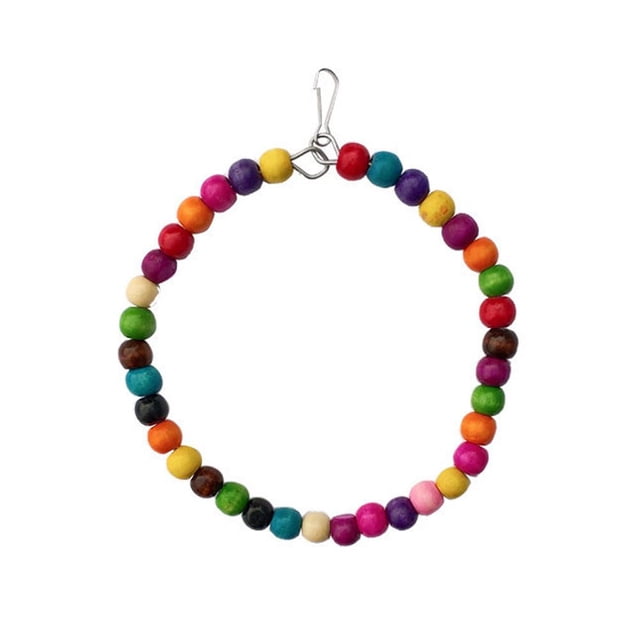 Pet Parrot Toy - Multi-Functional with Bell, Wood & Iron, Durable, for Exercise & Play