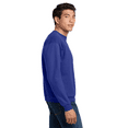 thumbnail image 4 of Hanes Mens Ultimate Cotton Crewneck Sweatshirt -WD60 Heavyweight Fleece Sweatshirt, (3XL Deep Royal), 4 of 5