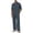 07#Dark Gray, variant on Long Sleeve Casual Outfit For Men Henley Half Button Stand Collar Shirt Matching Loose Fit Long Trousers