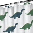 thumbnail image 3 of Green Blue Dinosaurs Pattern Shower Curtain 72"x84" ,Bathroom Decorative Shower Curtains Set with 12 Hooks,Modern Waterproof Washable Shower Curtain, 3 of 6