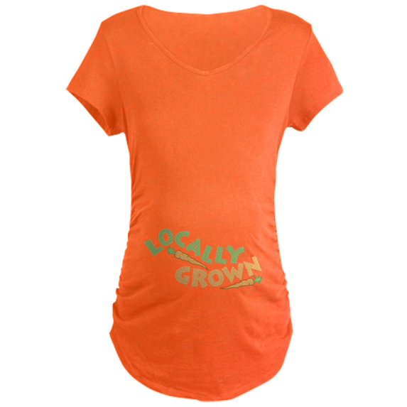 CafePress - Locally Grown Maternity Dark T Shirt - Maternity Dark T-Shirt