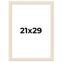 21x29 Frame White Real Wood Picture Frame Width 1.5 inches | Interior Frame Depth 0.5 inches | Barn