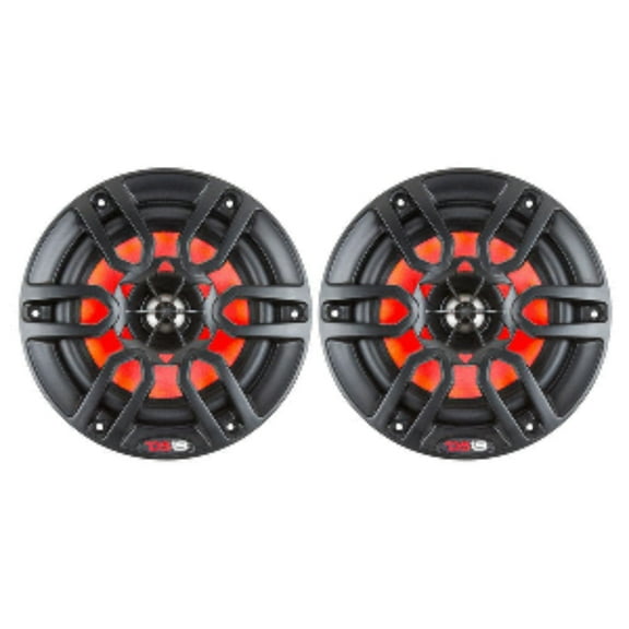 DS18 8" Marine Speaker System RGB LED Light 375W Max Boat ATV NXL-8BK Black Pair