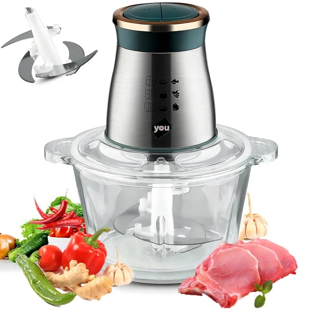 Procesador de Alimentos You 800W 4 Cuchillas Vidrio 2L