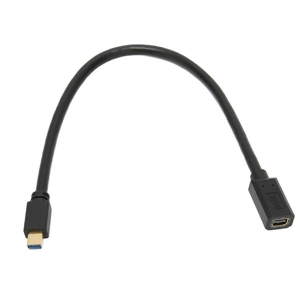 Câble Mini DisplayPort 1,4" mâle vers Mini DisplayPort femelle 8K 60 Hz, sûr et stable, pour PC, TV, projecteur
