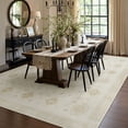 thumbnail image 3 of TURCURNO Large Area Rugs 10x14 Living Room,Modern Vintage Boho Non-Skid Soft Floral Rug Washable Carpet Beige for Bedroom Dining Room,Retro Home Decor, 3 of 11