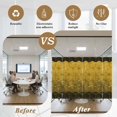 thumbnail image 5 of Window Privacy Film Yellow Geometric Stained Glass Window Film Decorative Sun Block Window Cover Modern Abstract Art Ombre Window Clings Static Adhesive Sticker for Bathroom 29.5"x78.7", 5 of 7