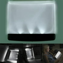 Flat Book Light Page Book Light for Reading in Bed at Night Clear LED Book Full Page Light Illuminator Panel Plate Lamp Board Wireless (Powered by 3 AAA batteries (NOT Included) )