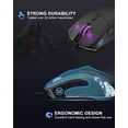 thumbnail image 4 of Womier USB Wired Gaming Mouse for PC Computer Windows Mac Laptop, Lightweight Silent RGB Backlit Mouse with Adjustable 12000DPI/7 Programmable Side Buttons,Black Kanagawa Theme-G705 V2, 4 of 4
