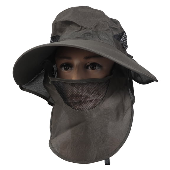Wide Brims Bucket Hat Sun Protections Hat with Neck Flap Hunting Caps