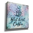 thumbnail image 2 of Epic Graffiti 'But First Coffee' by Britt Hallowell, Canvas Wall Art, 37"x37", 2 of 3