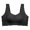 Black, variant on Bra Women's Seamless Wireless Full Coverage T-Shirt Bra Comfort Side Support Smoothing Minimizer Bra S-XXXL