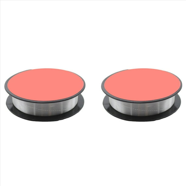 2X Hilo de Pescar de Nailon Transparente de 100 M, Hilo de Pescar Rojo, Hilo Principal, Hilo Secundario, Hilo de Pescar, Número de Línea 0,8, Transparente