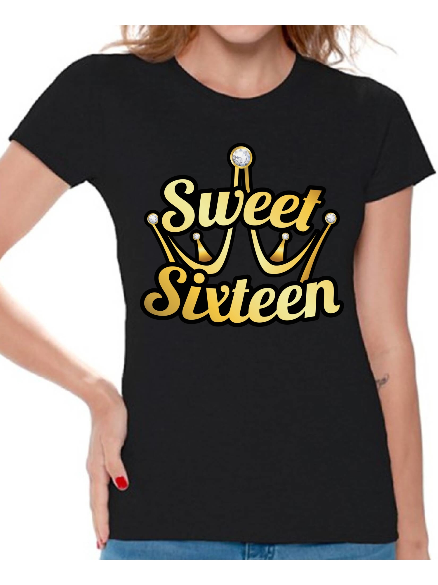 Awkward Styles Awkward Styles Sweet Sixteen Shirt For Ladies Cute