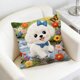 thumbnail image 5 of Uuiauoio Cute Animals Decorative Throw Pillow Cover , Animals Family Animals Outdoor Pillow Cases Square Standard Cushion Cover for Sofa Couch Bed Car 17.72x17.72 inch, 5 of 6