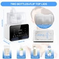 thumbnail image 5 of Baby Bottle Warmer, Lychee Portable Dual Bottle 9-in-1 Fast Milk Warmer & Sterilizer with LCD Display, Timer & 48H Accurate Temperature Control for Breastmilk & Formula, BPA Free, 5 of 7