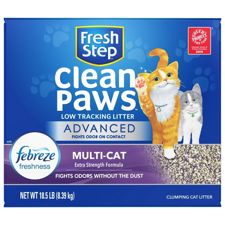  Fresh Step Advanced Clean Paws Multi Cat 18.5lb : Pet Supplies