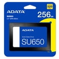 thumbnail image 5 of Unidad de Estado Solido SSD 2.5 256GB Adata SU650 SATA III 520/450 MB/s ASU650SS-256GT-R negro, 5 of 5