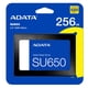 thumbnail image 5 of Unidad de Estado Solido SSD 2.5 256GB Adata SU650 SATA III 520/450 MB/s ASU650SS-256GT-R negro, 5 of 5