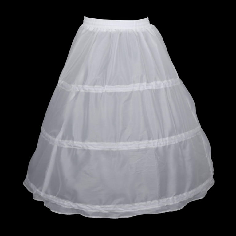 Flower Girl Crinoline Petticoat Ball Gown Short Underskirt Slips