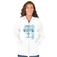 thumbnail image 4 of Christ Lives Within Holy Spirit Zip Hoodie Sweatshirt Women Brisco Brands S, 4 of 5